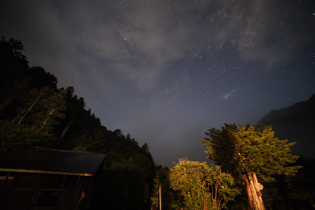 星空 橫尾山莊 Yokoo Sanso Japan Mt Yarigatake Omote Ginza Route 日本 槍岳 表銀座縱走